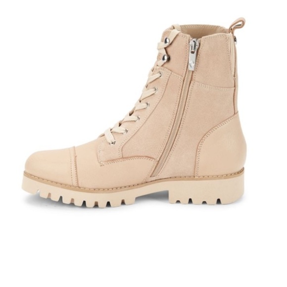 DONALD J PLINER sand Suede & Leather Ankle Boots size 8.5 - Picture 3 of 5